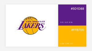 Purple and yellow logo color scheme