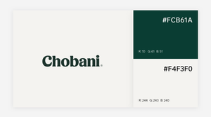 Chobani logo color scheme