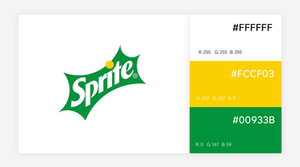 Sprite yellow and green logo color combination