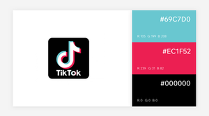 TikTok logo colors