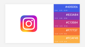 Instagram logo color scheme