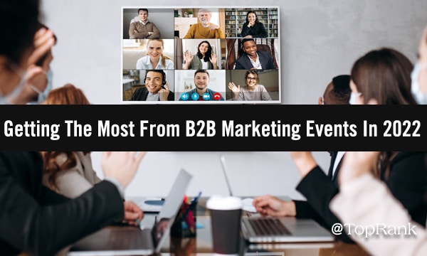 B2B marketers viewing remote event video.
