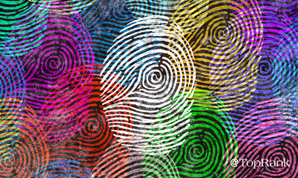Colorful diverse finger prints image.