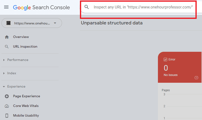 inspect URL feature