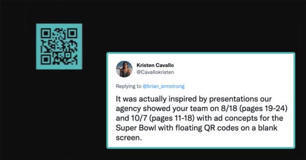 Why Martin Agency’s CEO Is Calling Out Coinbase Over Its QR Code Super Bowl Ad