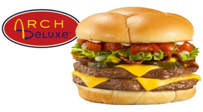 product marketing examples - mcdonalds arch deluxe