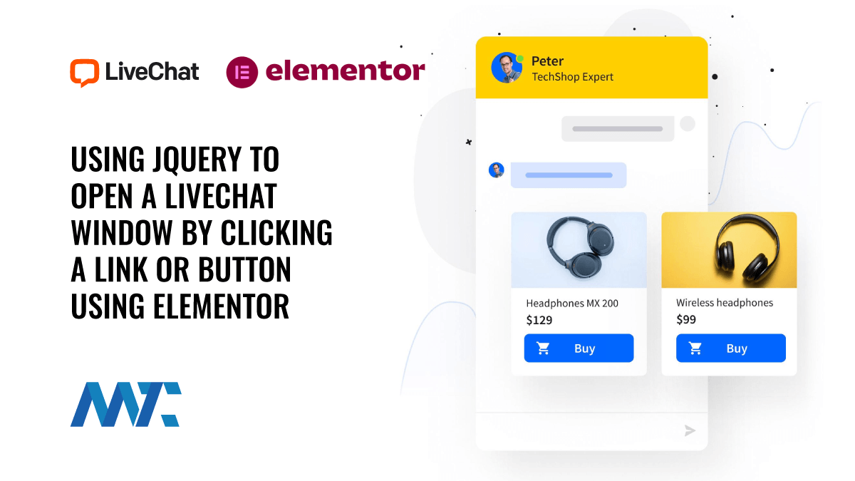 Using jQuery to open a LiveChat Window By Clicking A Link or Button Using Elementor