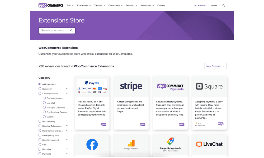woocommerce extensions store