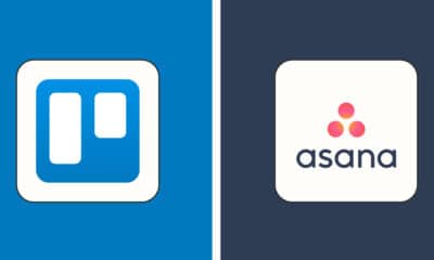 Hero image for app comparisons with the logos of Trello and Asana